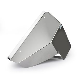 Polished stainless steel heat shield for Mazda MX-5 NBFL 1.8 (2001-2005), direct replacement of the original heat shield