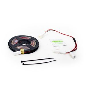 LED strip trunk lighting mounted in the trunk lid of a Mazda MX5