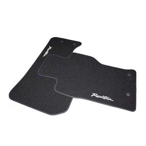 MX5 Black mats with white Roadster logo