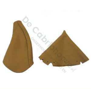 MX5 Gear and Handbrake Cover Leather (tan)