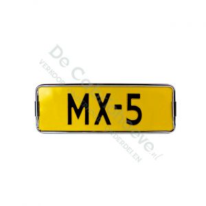 MX5 license plate holder chrome 18.2
