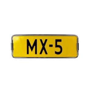 MX5 license plate holder chrome 18.2