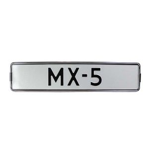 MX5 license plate holder chrome