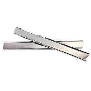 MX5 stainless steel entry moldings with MX5-logo