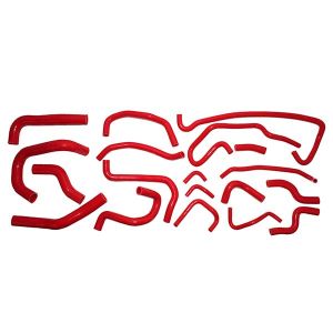 MX5 Set of cooling hoses silicone 1.8l and 2.0l red