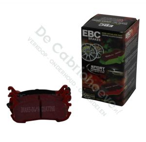 MX5 EBC Brake pads redstuff front 1.8l and 1.6l with sport suspension from 2002 onwards 